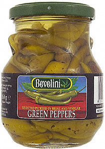 <b>Pickeled green peppers - Bevelini